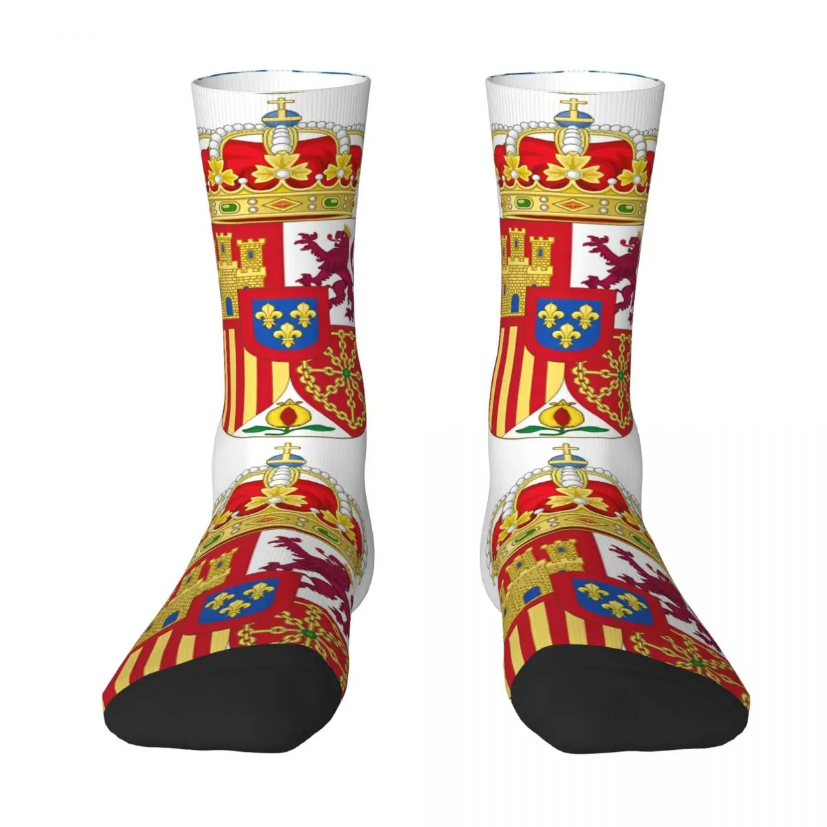 Spanish Flag Stockings Men Spain Map Socks Comfortable Modern Socks Autumn Outdoor Sports Anti Slip Design Socks Gift