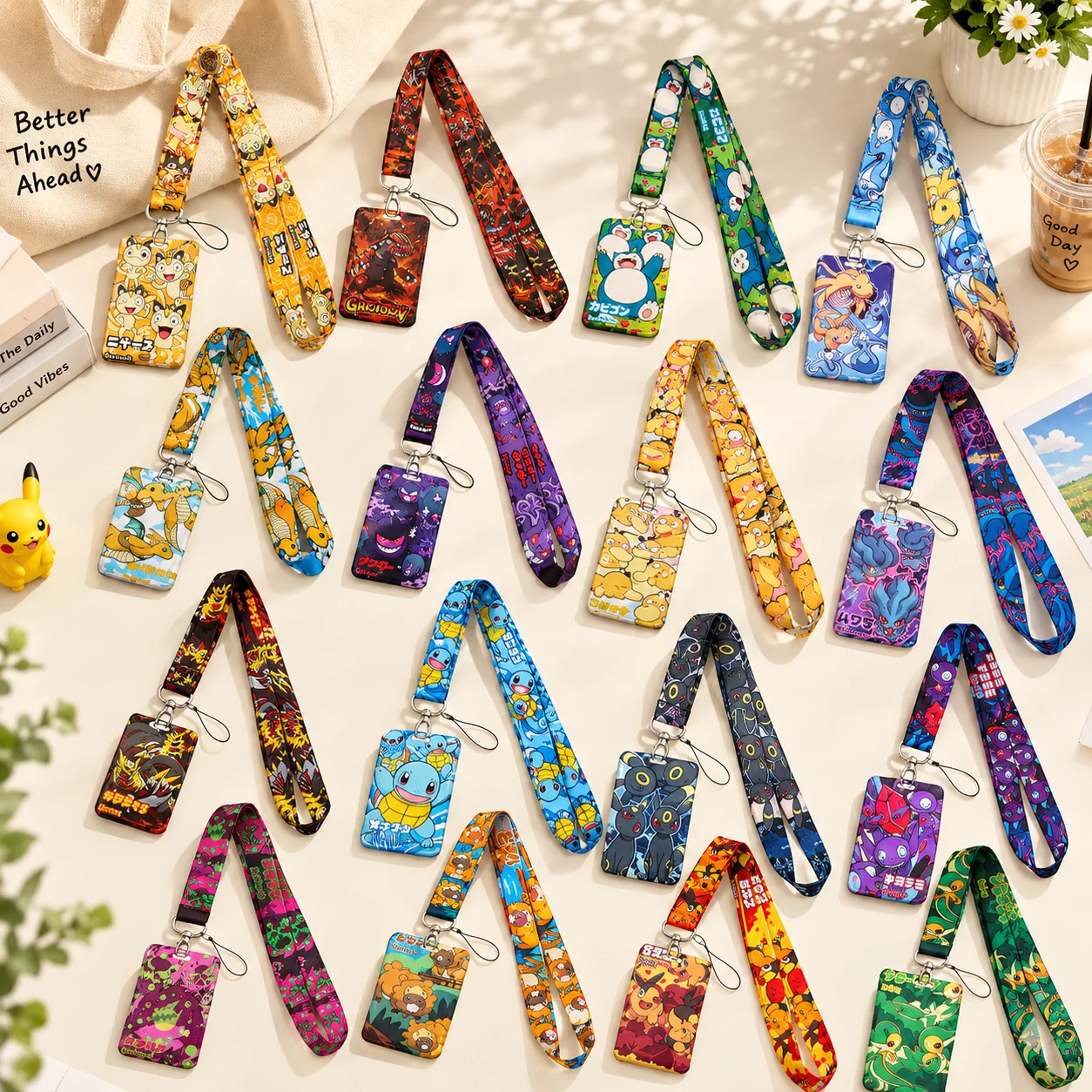 Cute Animals Keychain Credential Holder Neck Strap Lanyards For Pass Card ID Card Holder Hanging Rope Keyring Accessories Gifts
