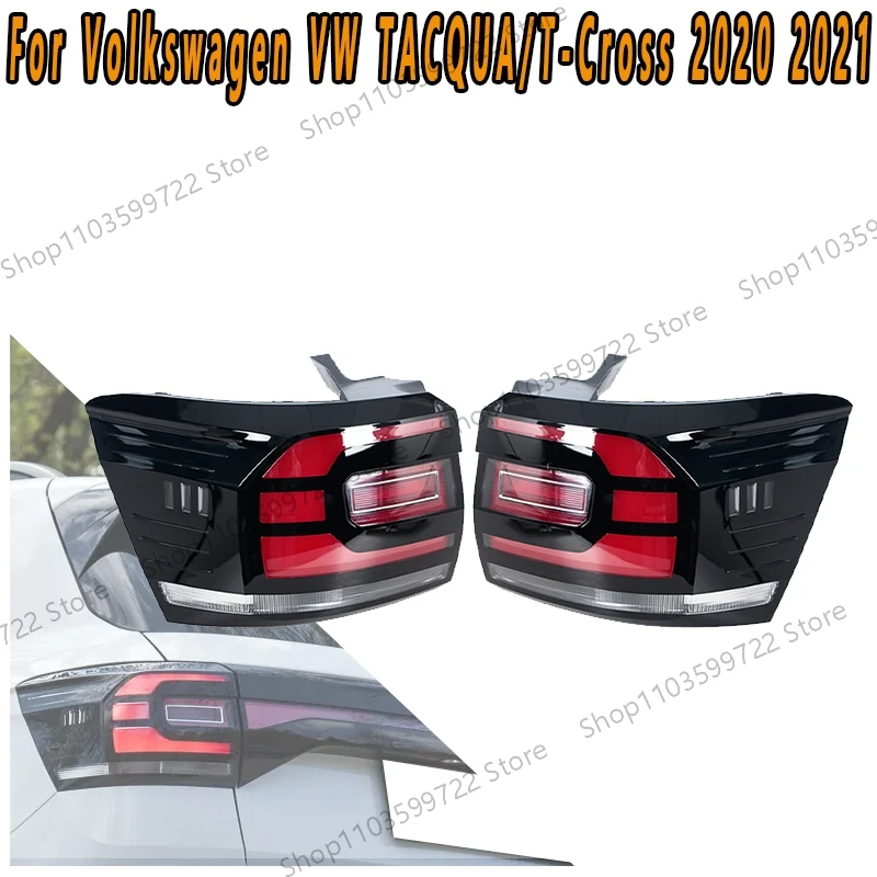 For Volkswagen VW TACQUA/T-Cross 2020 2021 LED Rear Taillights Brake Light Steering Flashing Light Reverse Light Driving Light