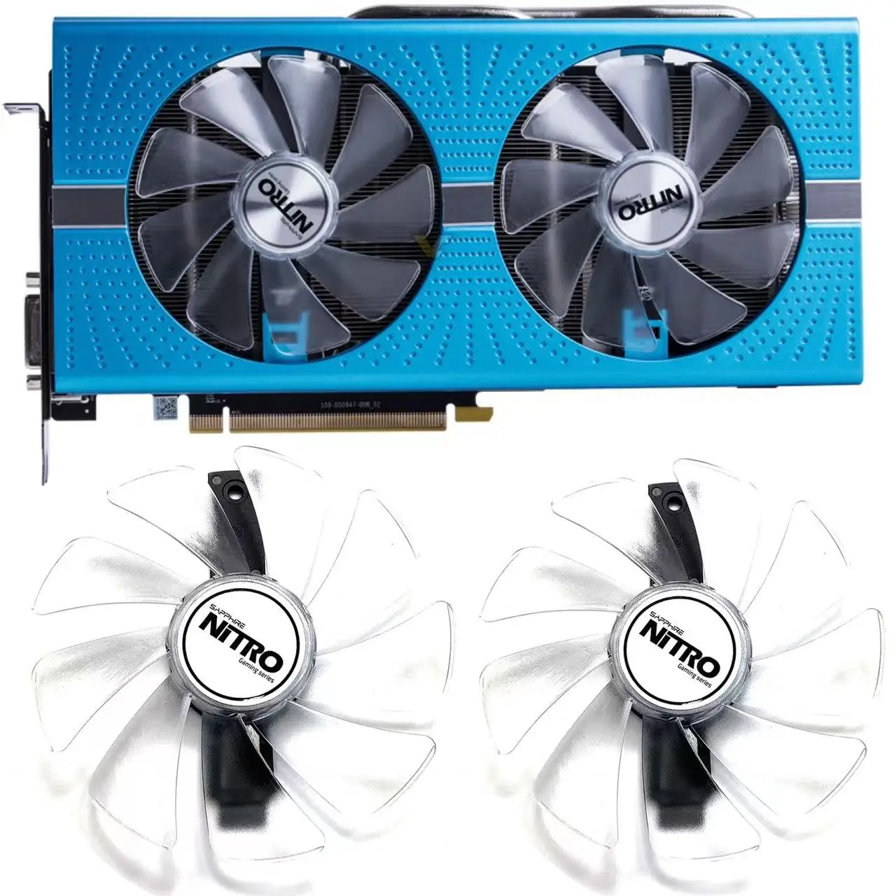 Ventilador GPU para Sapphire Nitro RX590 RX580 8G Overclocking RX480 8G RX570 4G RX 470 4G GDDR5, 95MM, nuevo, CF1015H12D