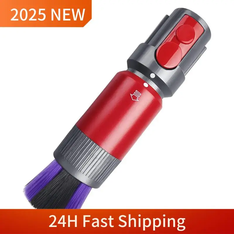Vacuum Brush Attachment For Dyson V7 V8 V10 V11 V15, Soft Brush Cleaning Tool With Extension Hose And Trigger Lock Easy Install