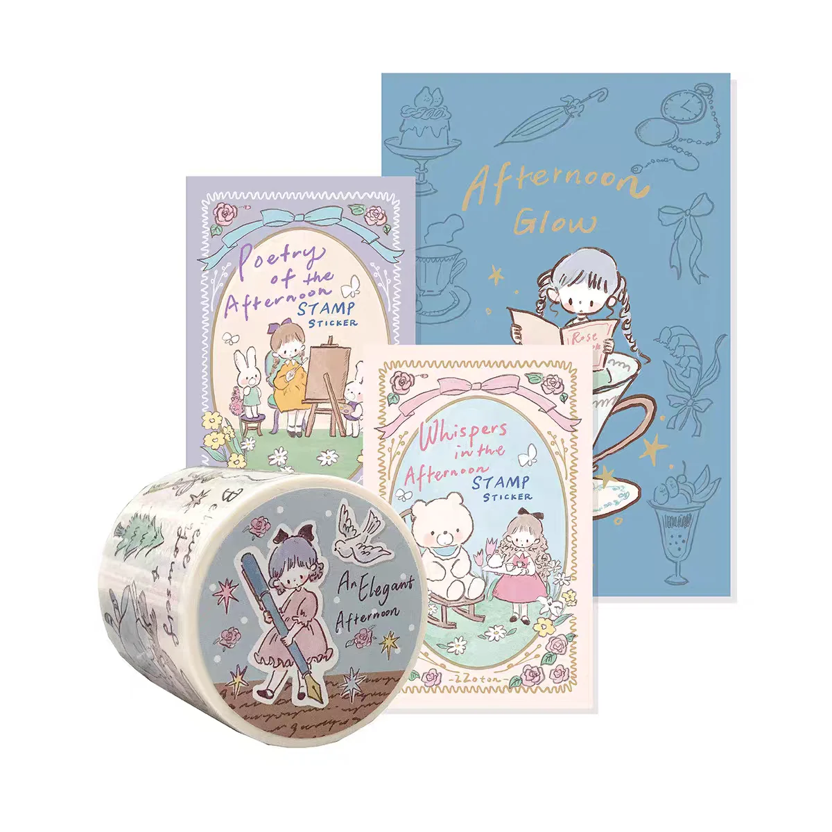 Zzoton Een elegante middag met uitgesneden washi-tapes, knutselbenodigdheden, doe-het-zelf scrapbooking, kaarten maken, decoratieve planstickers