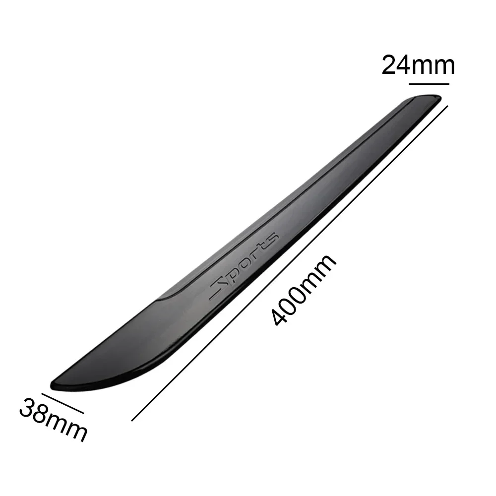 2pcs ประตูรถ Anti Scratch แถบ Anti-collision สติกเกอร์รถด้านหน้าด้านหลังกันชน Protector Corner GUARD Decal อุปกรณ์เสริม