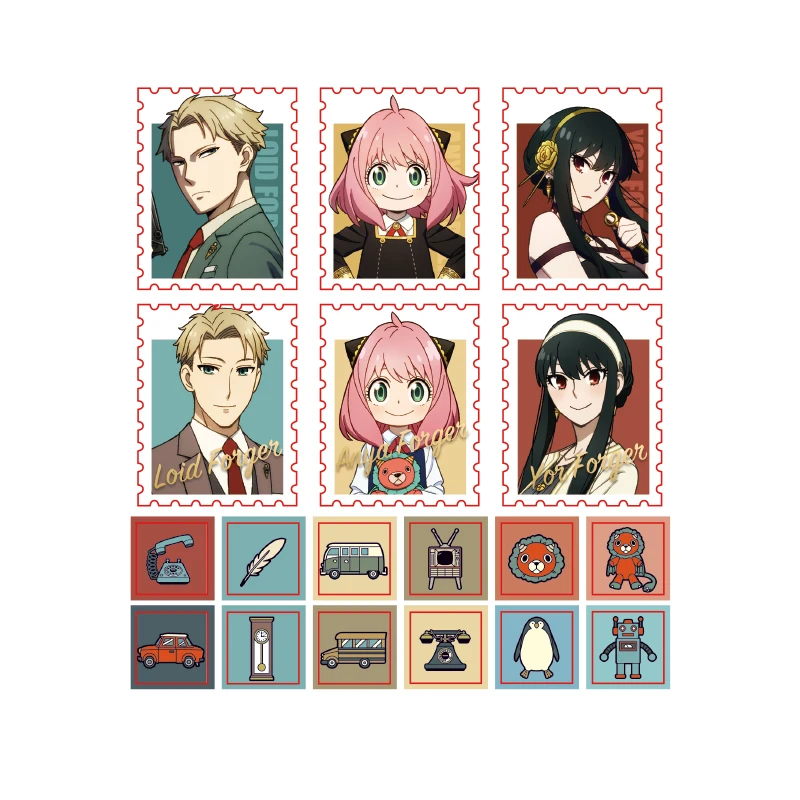 SPY×FAMILY Unisex Anya Yor Forger Crepúsculo China Autorización Oficial Pegatinas para Mascotas