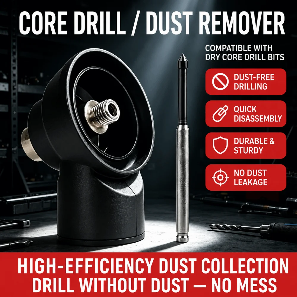 M22 M18 M16 Thread Dust Collect Cover Hard Wear Body Strong Seal Water Drilling Rig Adapter High Capture Rate Fast Assemble