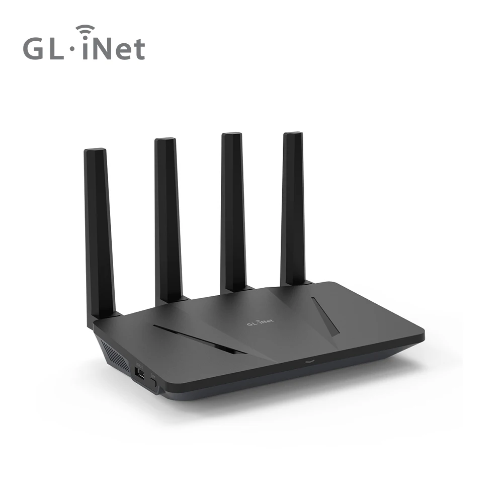 GL.iNet GL-AX1800 (Flint) WiFi 6 Router – Dualband-Gigabit-Wireless, 5 x 1G-Ethernet-Ports, erstaunliche OpenVpn- und WireGuard-Geschwindigkeit