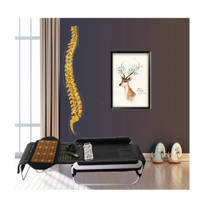 

Массажная кровать для салонов красоты с инфракрасным излучением, электрическая, с нефритовыми роликами для тепловой терапии