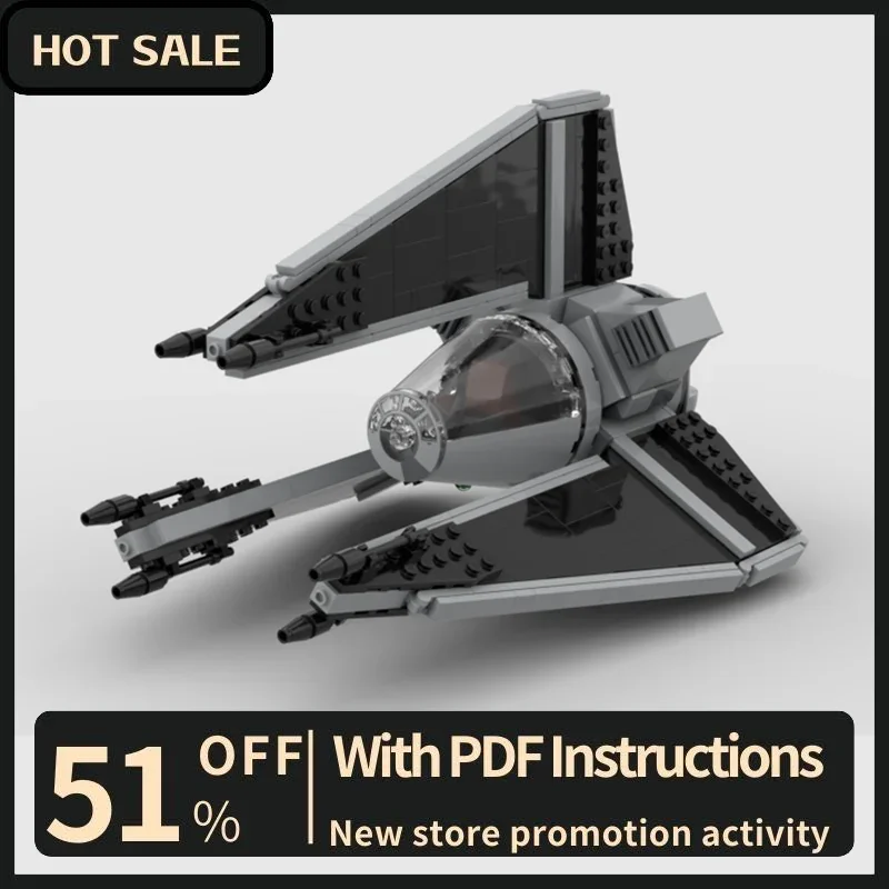 New 442Pcs Famous Star Battle Movie Moc Tie Interceptors Defender Model Build Custom Puzzle diy Creative Ideas Toy Birthday Gift