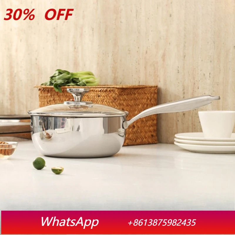 

LMM thickened non-stick pan milk pan household uncoated cooking noodles complementary food pan