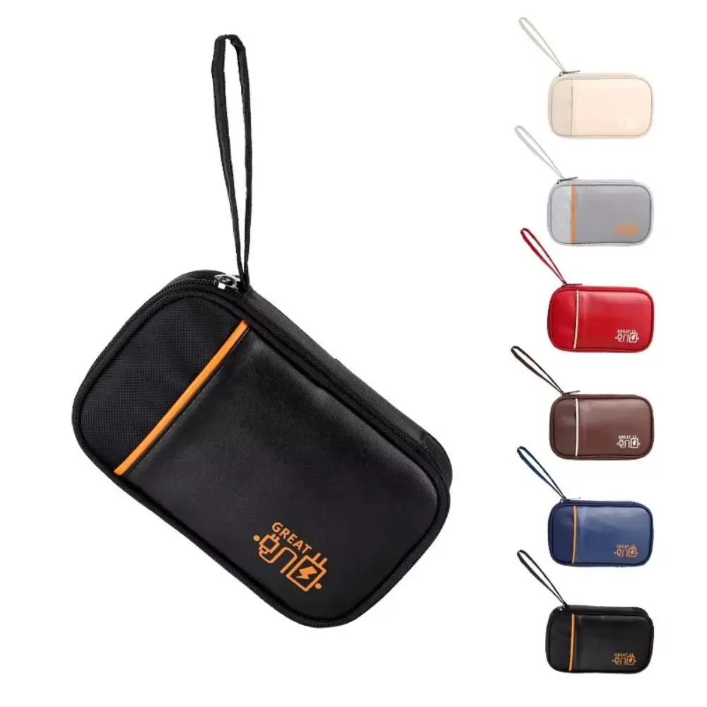 Large Capacity Data Cable Storage Bag Multi-layer Dust Proof Earphone Bag Organizer Multifunctional Portable