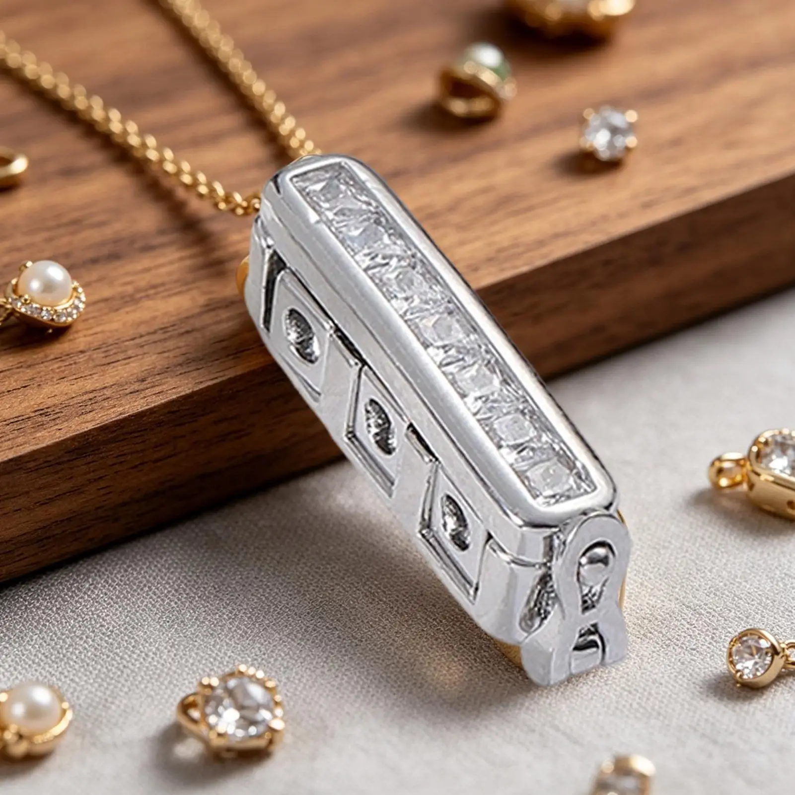 Cierre Ajustable Metálico para Joyería, Cortador de Collares y Pulseras, Ideal para Viajes, Desplazamientos, Fiestas y Compras