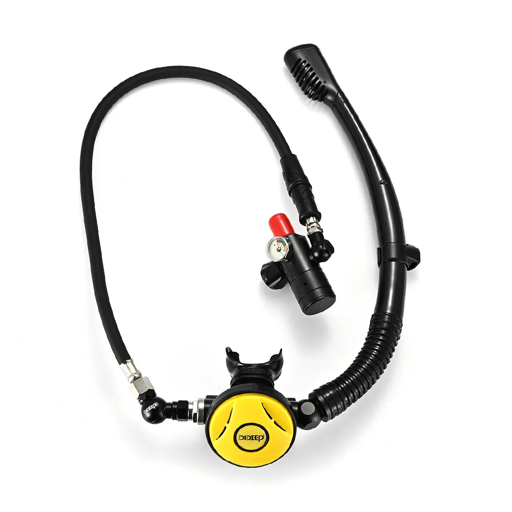 1L Scuba Diving Cylinder Mini Yellow Oxygen Tank Dive Respirator for Snorkeling Breath Bucear Buceo Diving Equipment