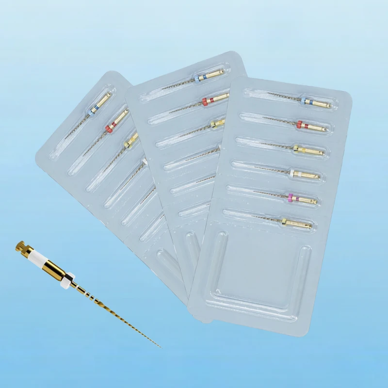 1Pack Pro Taper Gold Files Root Canal Dental Rotary File 6pcs/pk Assorted Endodontic File 21mm 25mm 31mm