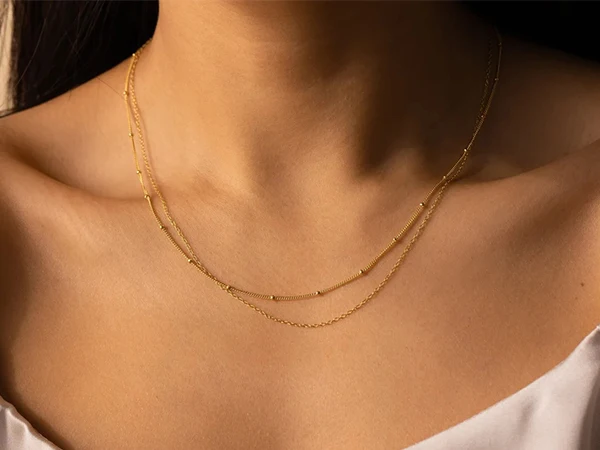 A Simple Necklace,Available in Single, Double, Four-strand Styles—with Seven Designs to Choose From, Perfect for Everyday Wear