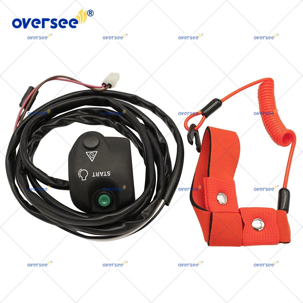 EW2-68310-04-0 Handlebar Start Stop Kill Switch Box Assy Safety Lanyard for Yamaha Waverunner Superjet 650 SJ650 700 SJ700 FX700