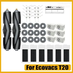 Replacement For Ecovacs Deebot T20 OMNI T20 T20 Max T20 Pro Accessories Main Side Brush Mop Cloth HEPA Filter Dust Bag Parts