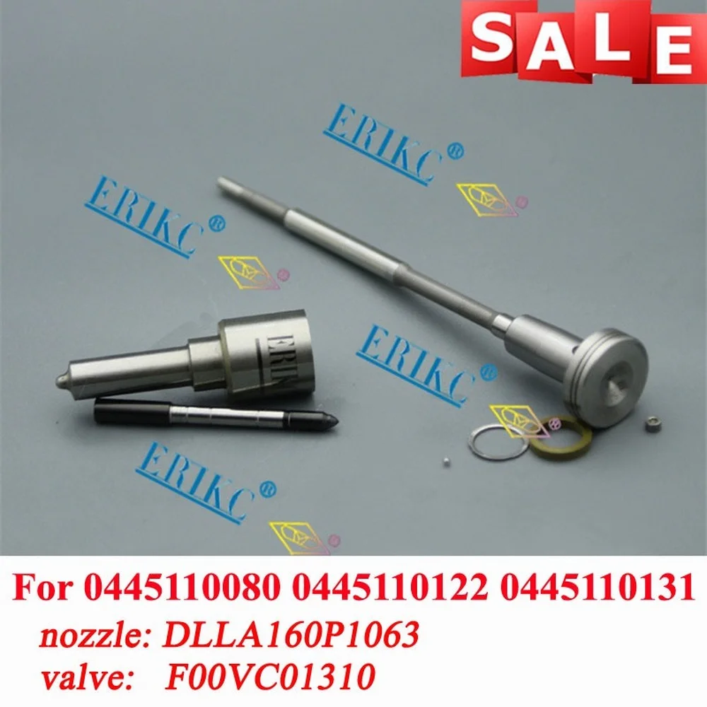 Overhaul Repair Kits Include Nozzle DLLA160P1063 Valve F 00V C01 310 Etc For Common Rail Injector 0445110131 (0986435084)