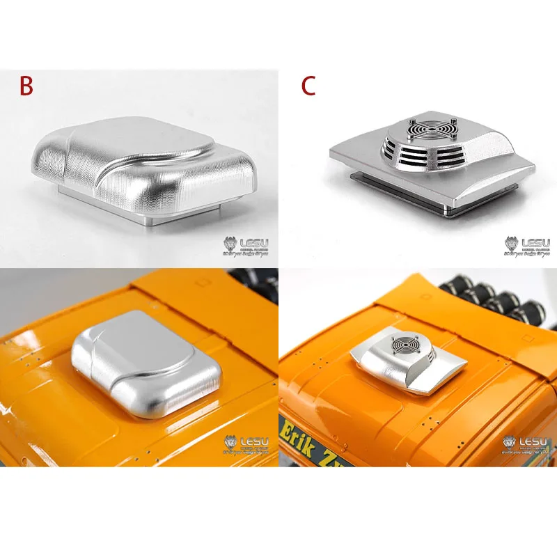 

Кондиционер, люк на крыше, украшение, обновление G-6211, алюминиевый сплав для 1/14 Tamiya RC R620 R470, самосвал с дистанционным управлением