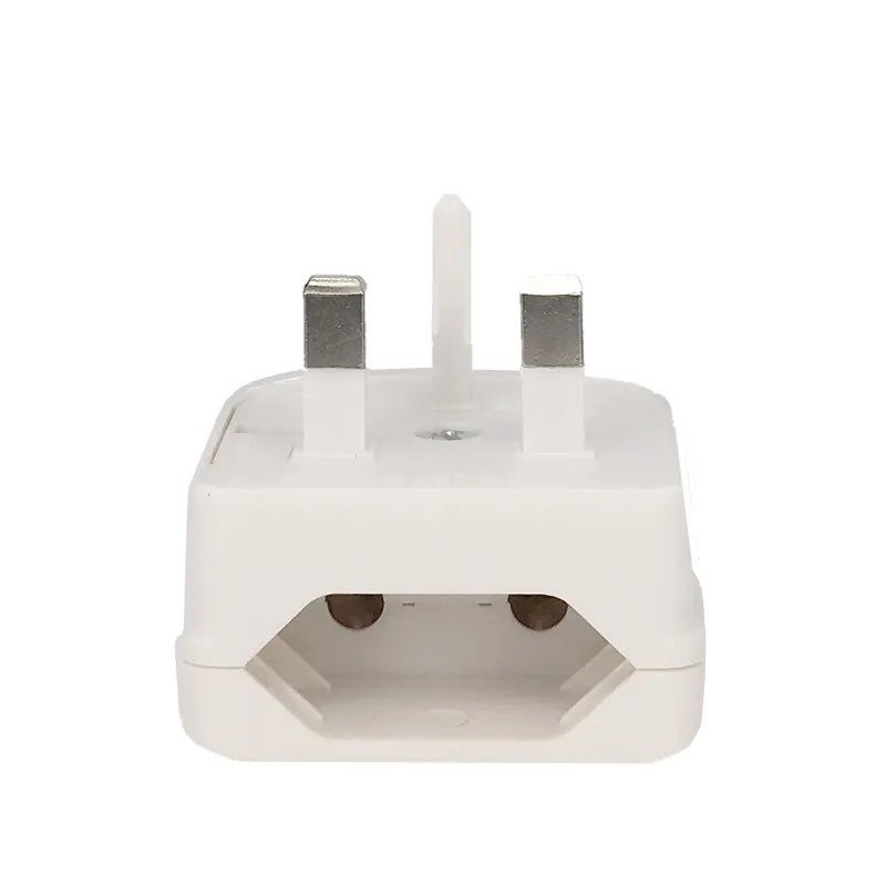 European Euro Eu 2 Pin To Uk 3 Pin Power Socket Travel Plug Adapter Converter Power Adapter Charger Power Socket Outlet