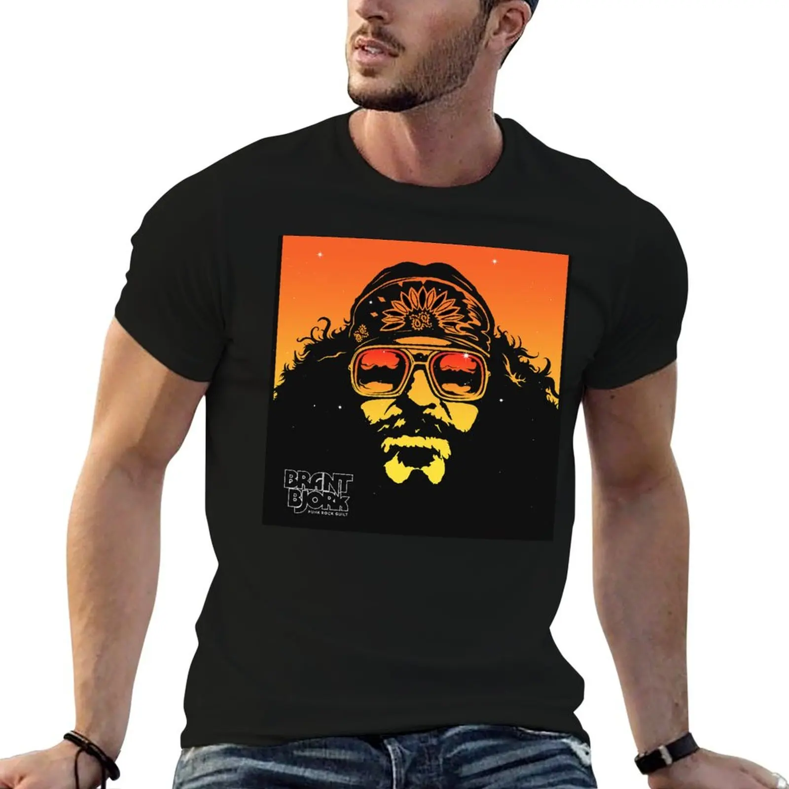 brant bjork T-Shirt Large Size Casual Tee Shirt