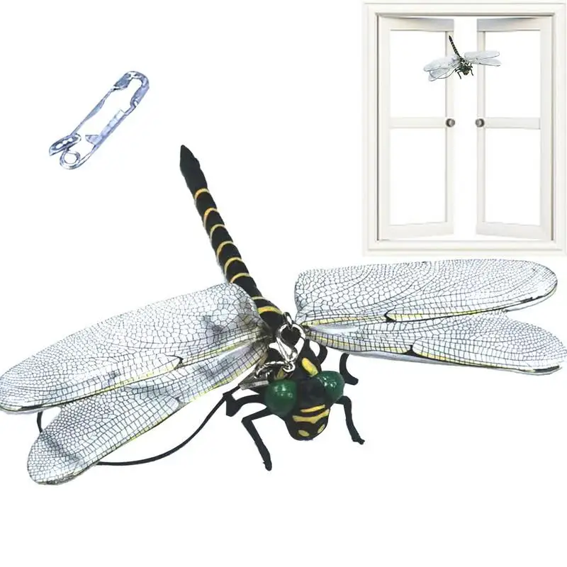 

Simulation Dragonfly Insect Model Mosquito Repellent Outdoor Hanging Ornaments Fly Repeller Tool 12cm Realistic Dragonfly Device