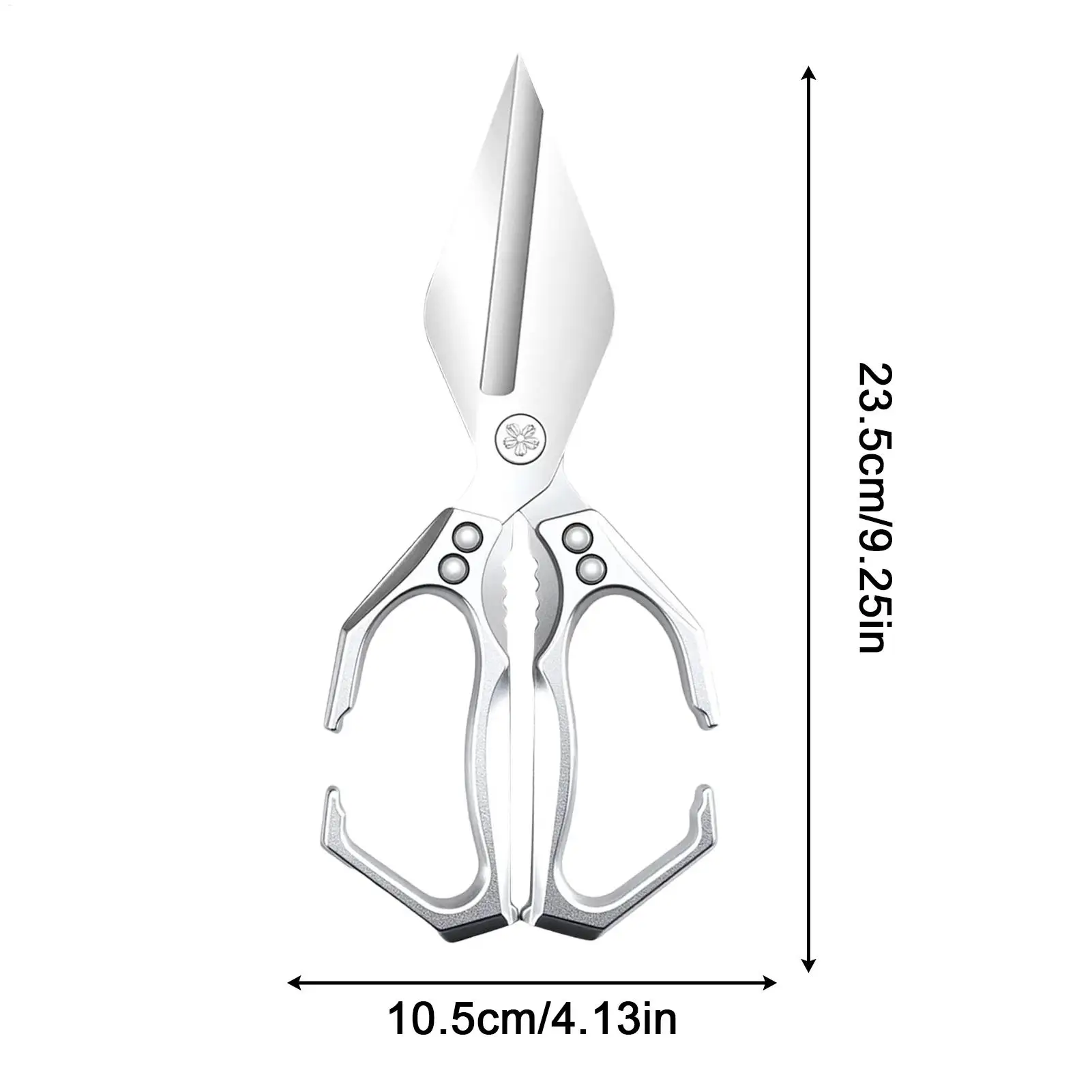Forbici multifunzionali Forbici da cucina in acciaio inossidabile Pollo Osso Carne Pesce Uccisione Forbici dedicate in acciaio ad alto tenore di carbonio