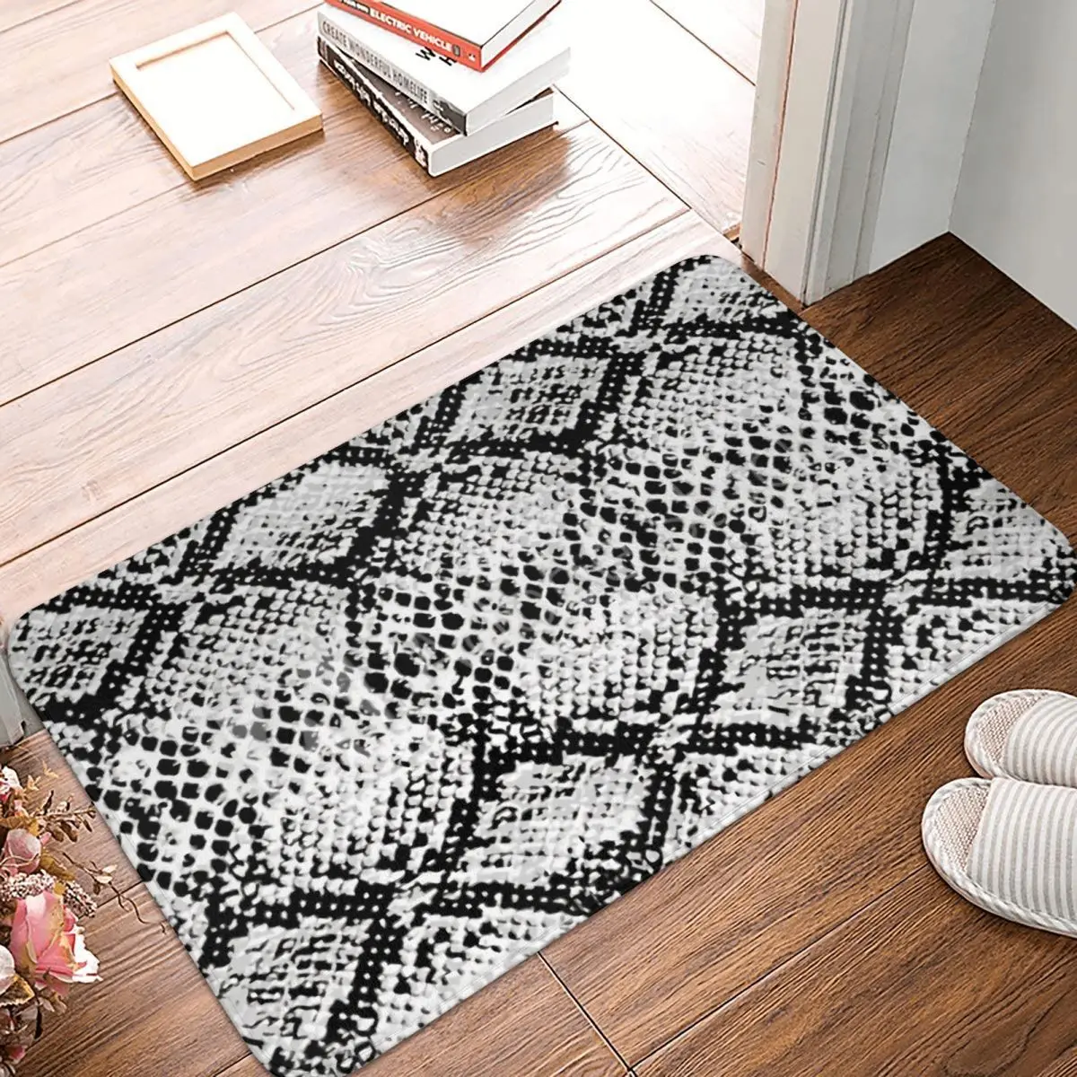 Kitchen Non-Slip Carpet Snakeskin Living Room Mat Welcome Doormat Home Decoration Rug