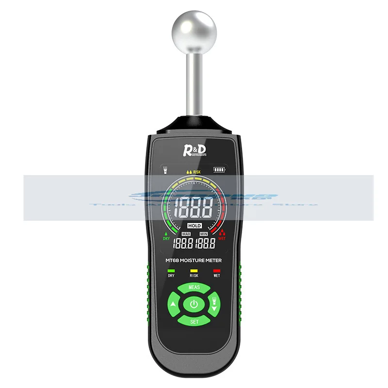 

New spherical moisture sensor wood wall floor humidity tile gypsum board cloth moisture content non-destructive testing