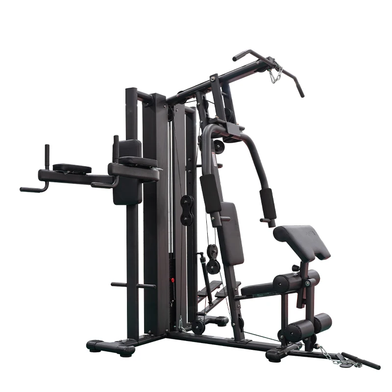 Three-Person Standing Trainer Indoor Multi-Function Gym Station