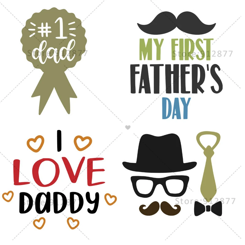 Heat Transfers Daddy Loves Me More Than Fishing Daddys Little Man The Most Incredible Dad Ever Dad My Hero My Friend DIY