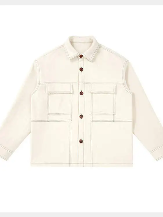 

Men's Winter Woolen Double-sided Tweed Jaet Loose Workwear Coat Trendy P4484H2 Pure Woolen Outerwear Coat for Men