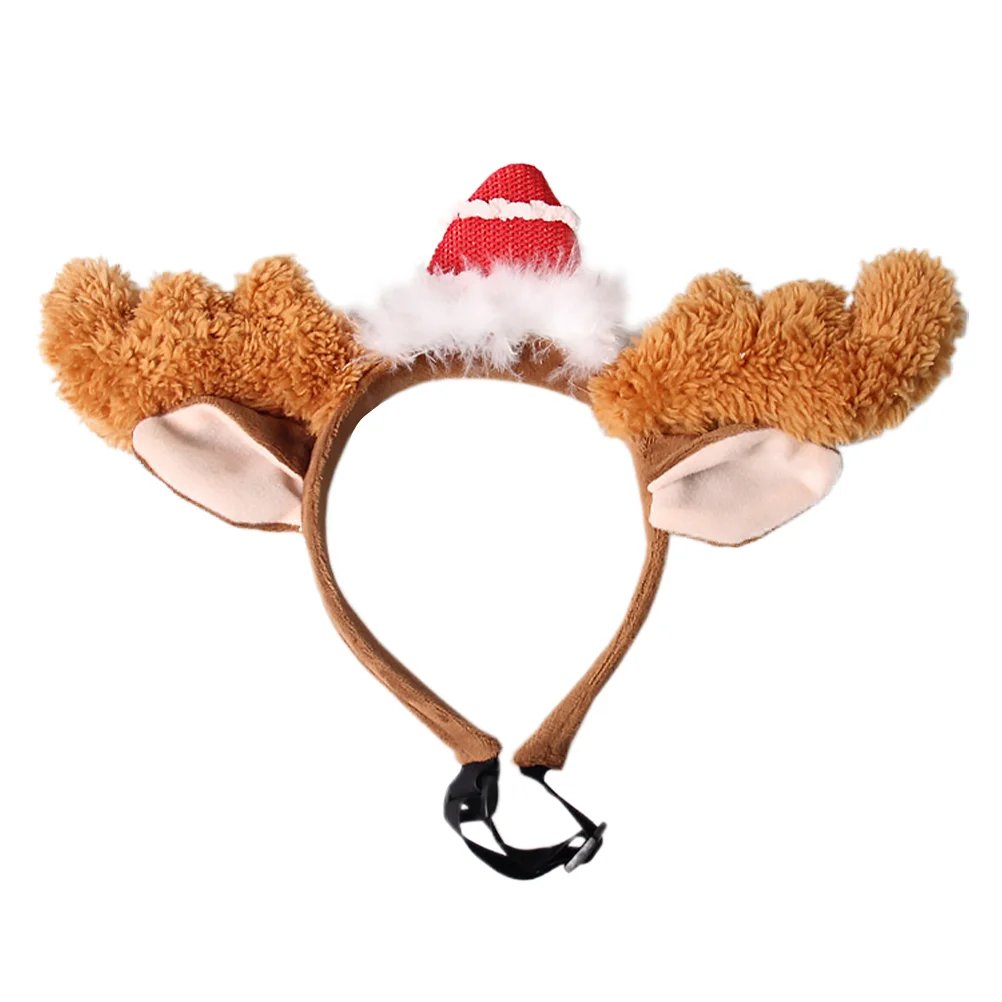 

1Pc Christmas Pet Headband Reindeer Antlers Headband Pet Christmas Costume Cat Headband Dog Headband