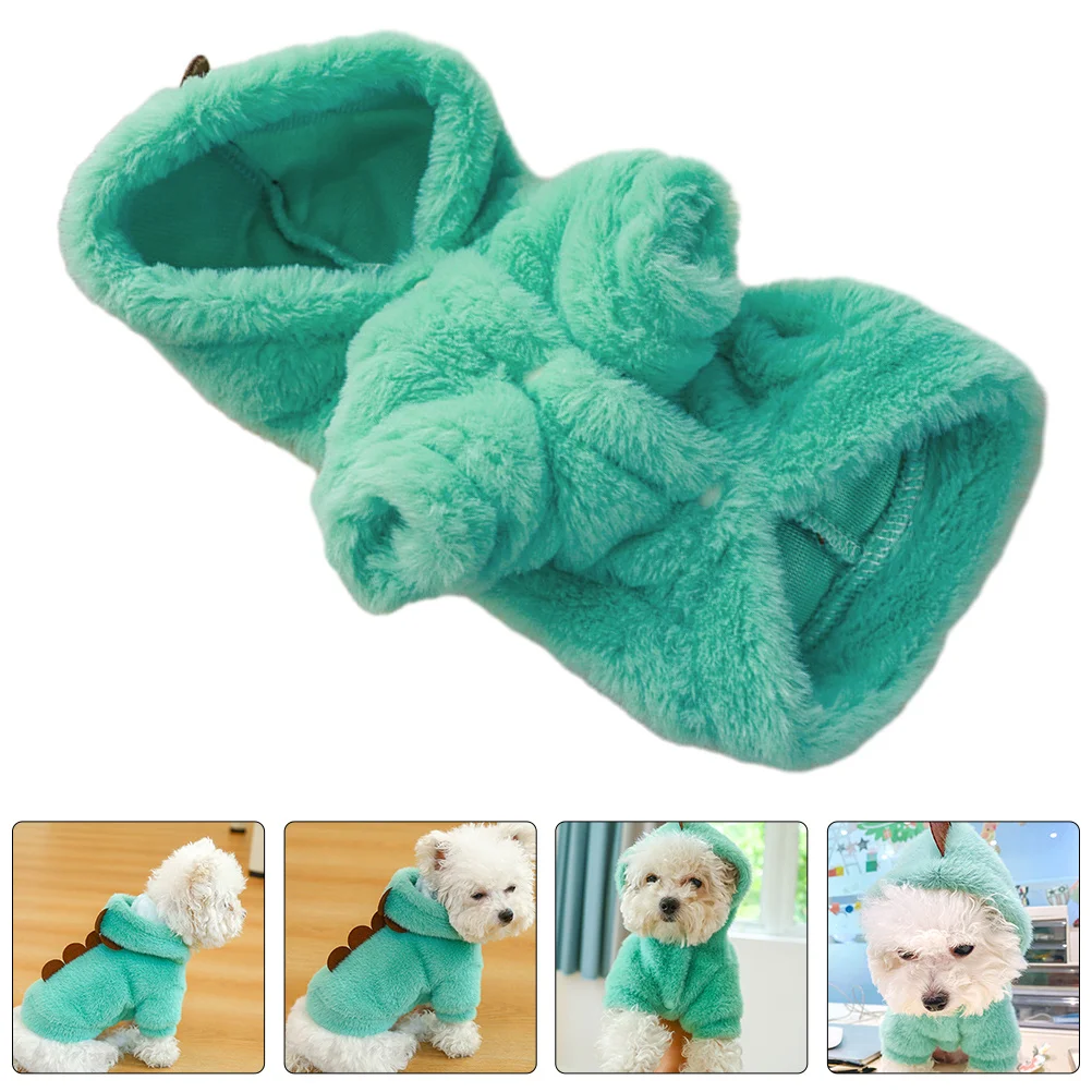 

Pet Hoodie Cozy Dog Coat Thickened Puppy Outfit Autumn Winter Windproof Dog Clothes Warm Keeping Puppy Costume