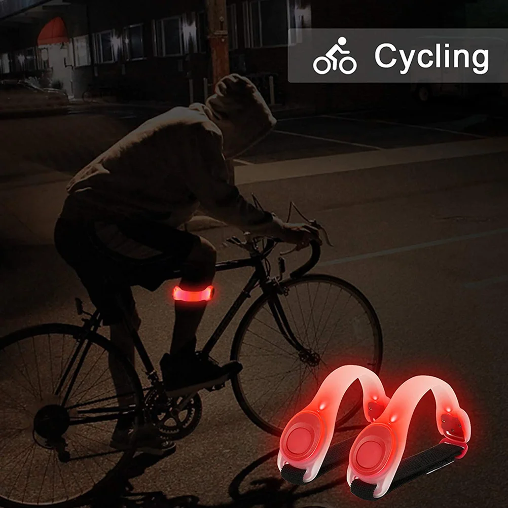 

2Pcs LED Safety Armbands Light Up Sports Wrist Bands Luminous Glow Bands for Running Safety Armbands Light Up Band