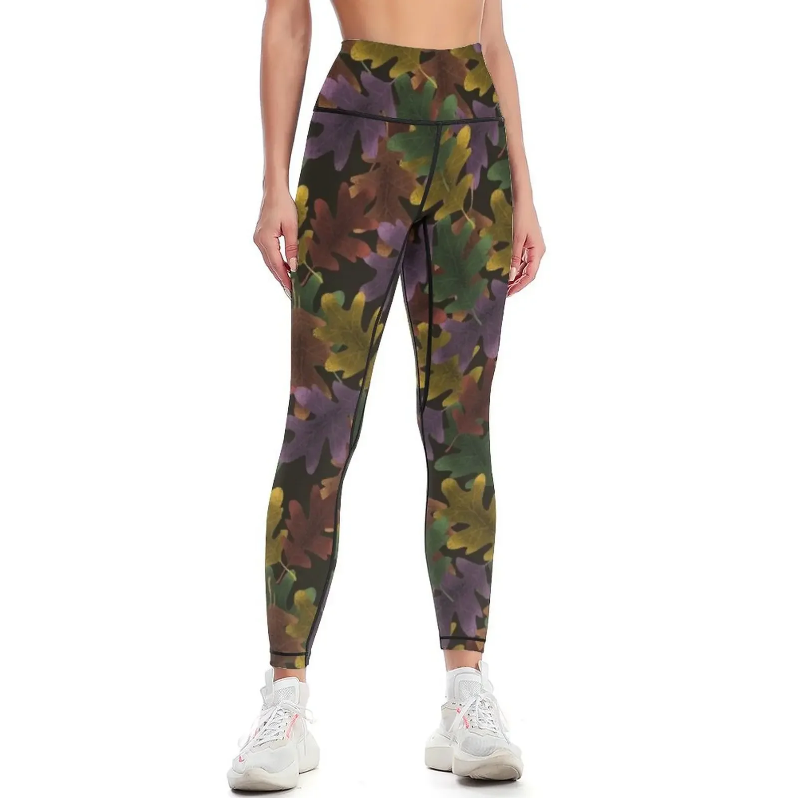 

Autumn Oak Leaves Leggings Women sportwear Legging sexy woman Womens Leggings