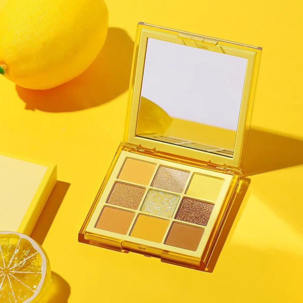 لوحات مكياج ظلال عيون غير لامعة ولامعة مقاومة للعرق، 9 ألوان مصبوغة للغاية