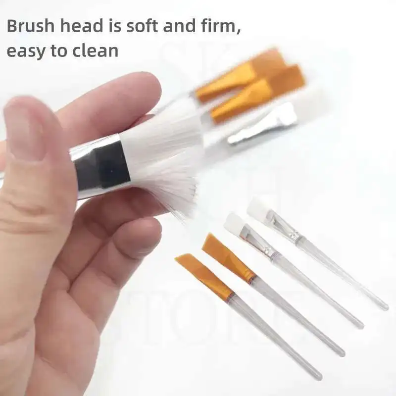 Mini cepillo de silicona para máscara, herramienta de fabricación de crema Facial para maquillaje, suministros de mezcla de viaje portátiles, herramientas cosméticas de maquillaje