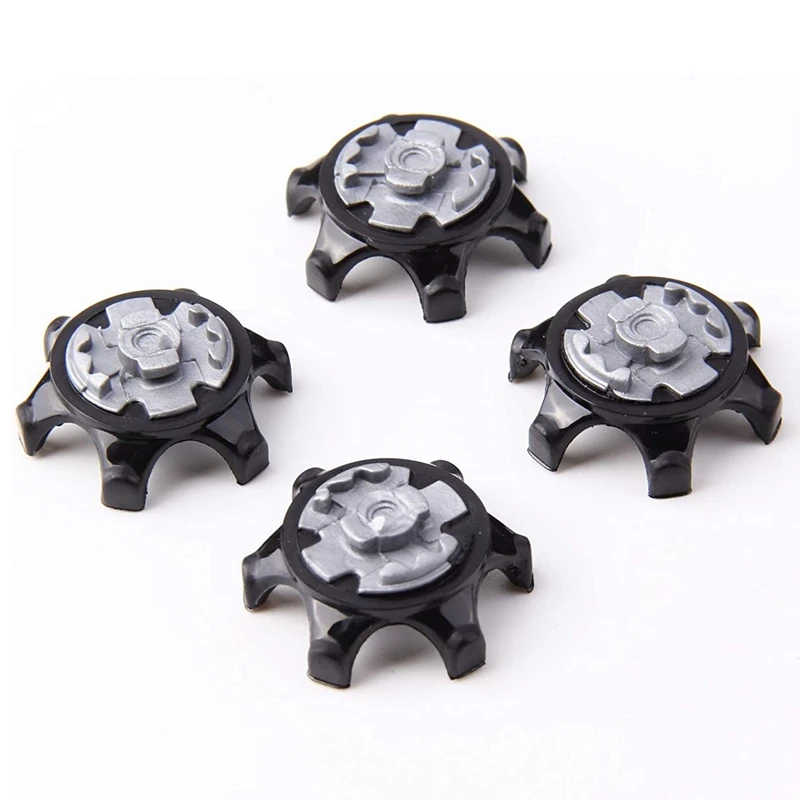 30Pcs Outdoor Golf Shoe Spikes Screw Training Parts Soft Rubber For Golf Sports Shoes (Grey/Black)