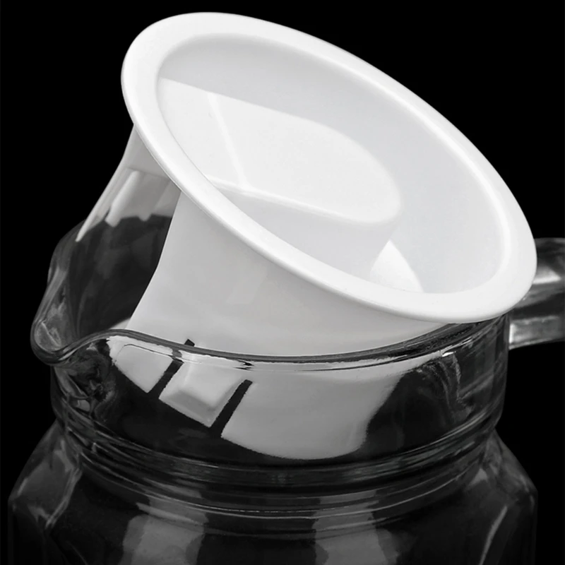 Plastics Covers Stoppers Anti-Dusts Non-Splash Bottle Plugs Leak Proof  for Bistros Pitcher Lids Glass Water Carafe