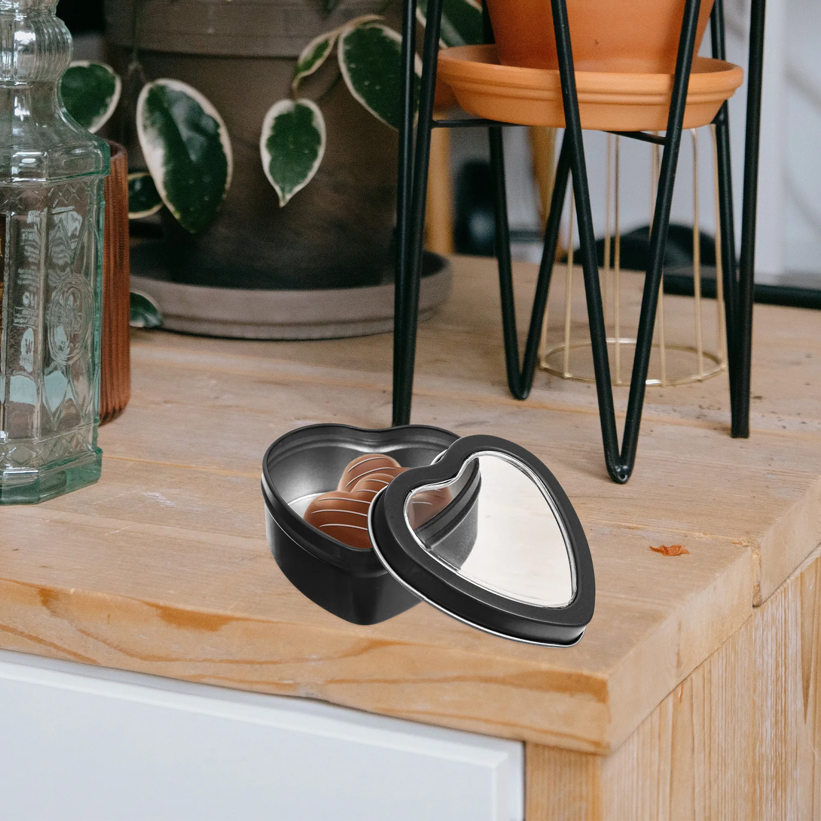 

10Pcs Heart-Shaped Metal Candy Boxes Romantic Wedding Favors Holder for Birthday Shower Party DIY Craft Gift Container