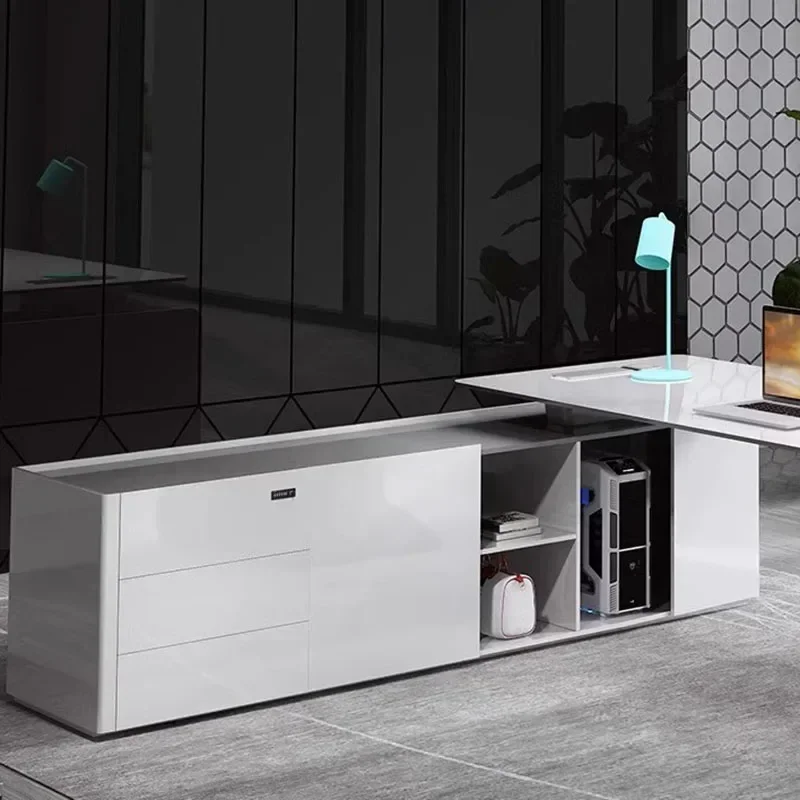 Multifunctional Desk Office Furniture Computer Reading Room Automatic Modern Professional Workstation Acrylic Table Tables Work