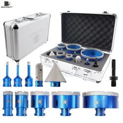 11PCS Diamond Core Bit Set For Stone Granite Marble Angle Grinder Bit Porcelain Tiles Crowns Set Matel Crowns 58-11 Thread