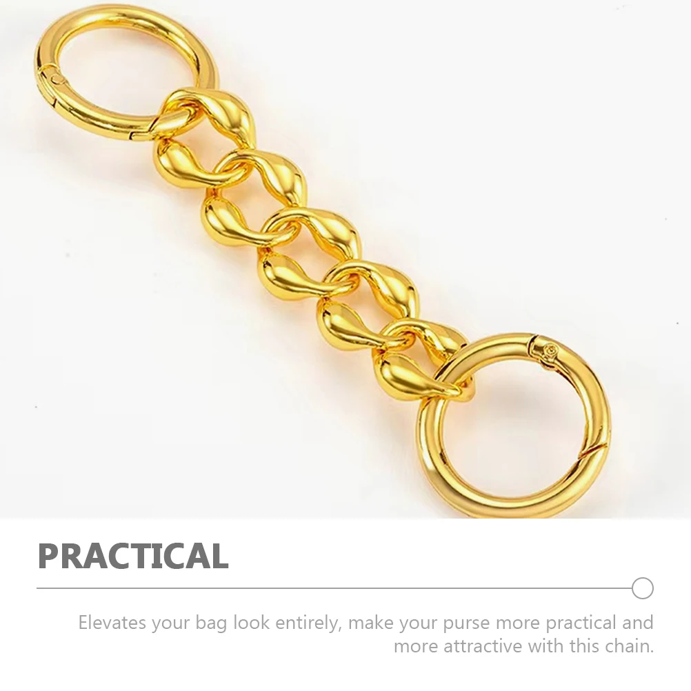 

2pcs Bag Chain Extender Metal Purse Strap Replacement Diy Handbag Accessories Lengthen Shoulder Crossbody Strap For Women