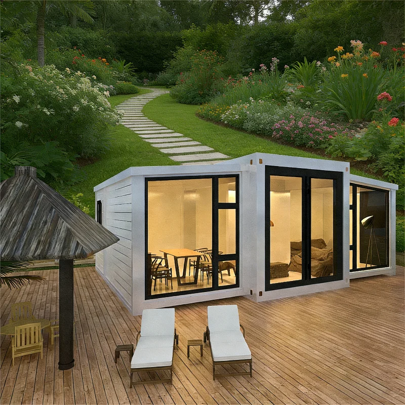 Expandable Container House EPS Sandwich Panel Breathable Contemporary Design 20ft Multi-Functional Living Room Container Home