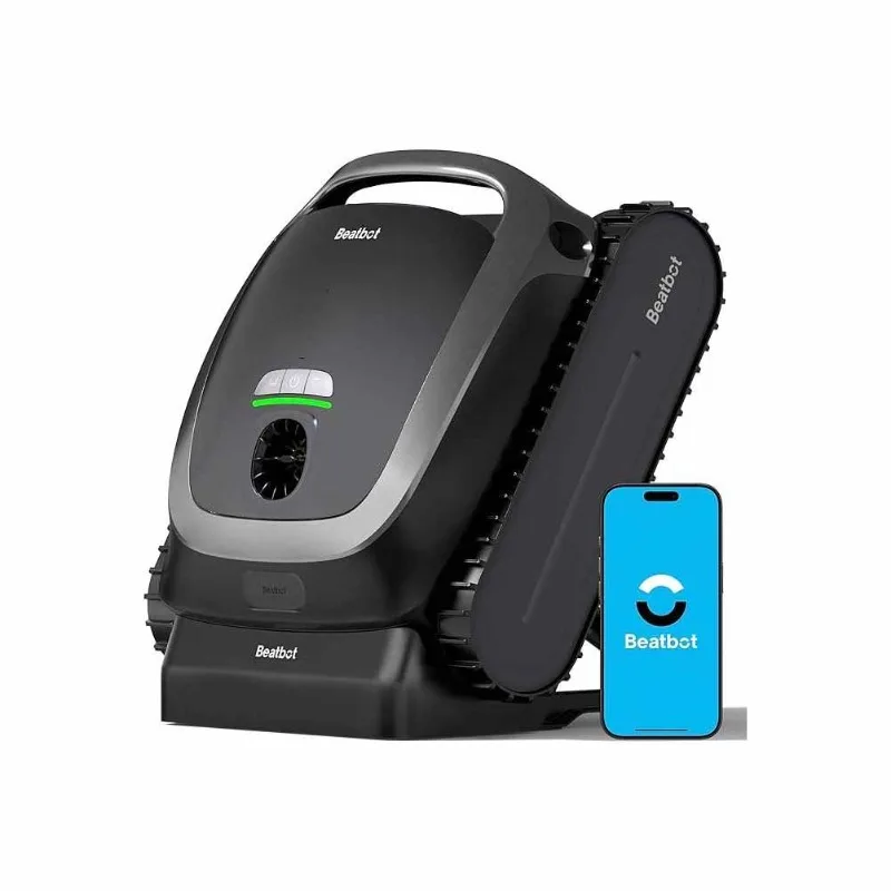

AKX Intelligent Cordless Roboticic Pool Vacuum Cleaner Optimized Path Wet Dry Cleans Floor Walls Waterline-For Ground Pools