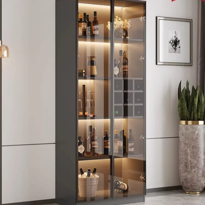 

Винный шкаф в стиле лайт-люкс, современный, популярный, минималистичный, простой дизайн для дома, мебель для гостиной и бара Juomakaappi XY50JG