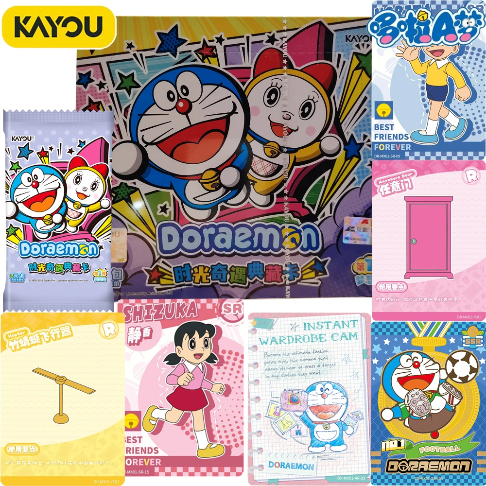 New Original Kayou Doraemon Classic Popular Animation Collection Card Popular IP Characters Fun Surprise Exquisite Cards Gifts