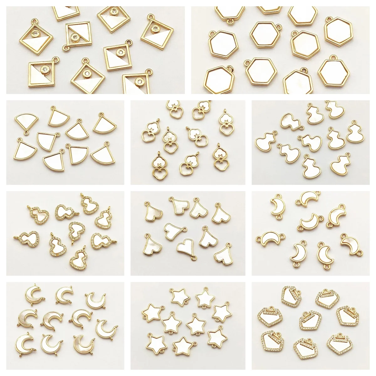 

New Arrival! 50pcs Copper Pendants Shell Charm For Handmade Necklace/Earrings DIY Parts,Jewelry Accessories Findings