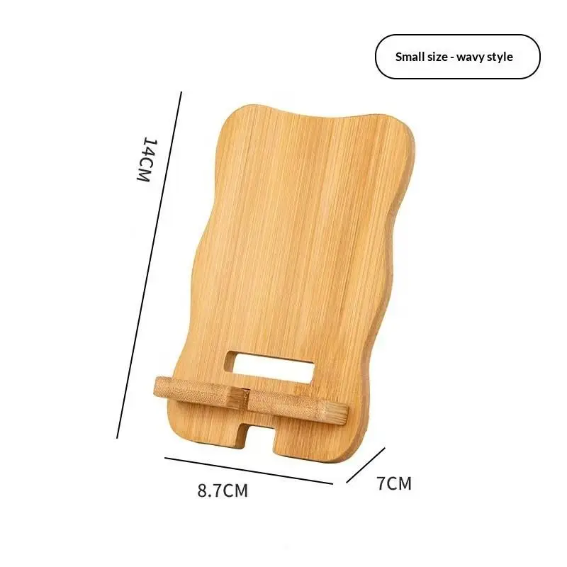 Wooden Desktop Phone Holder Universal Multi-angle Stand for Mobile Phone Tablet Lazy Bracket Desk Organizer
