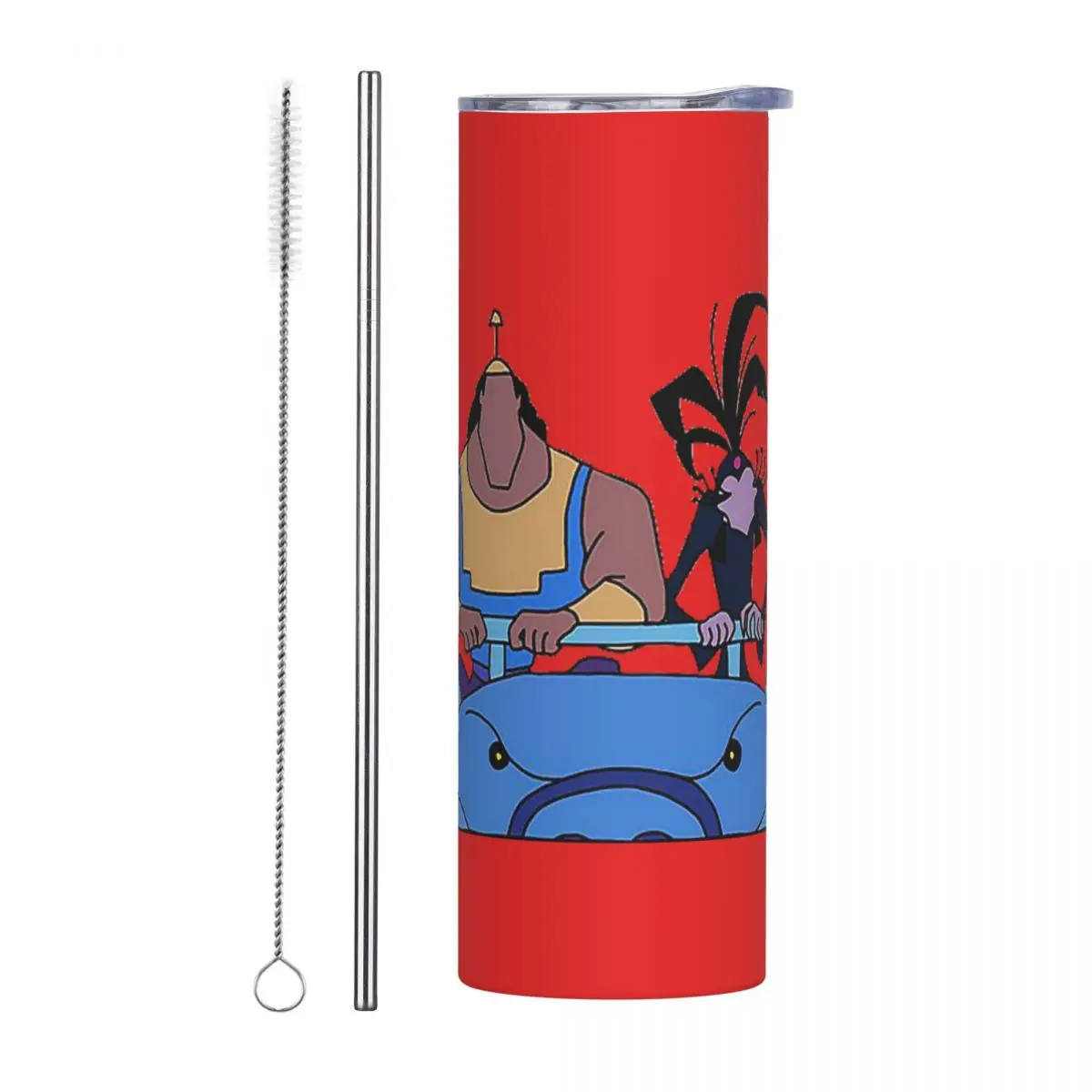 Kronk And Yzma - Emperor Stainless Steel Tumbler Vacuum Insulated Mug Thermal Cold Bottle Straw With Lid 20oz